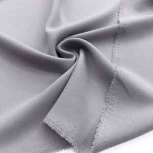 Double Krep Kumaş Açık Gri