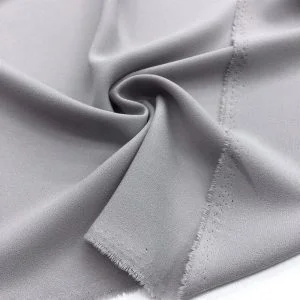 Double Krep Kumaş Açık Gri