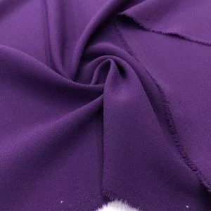 Double Krep Kumaş Açık Mor