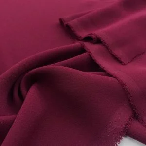 Double Krep Kumaş Bordo