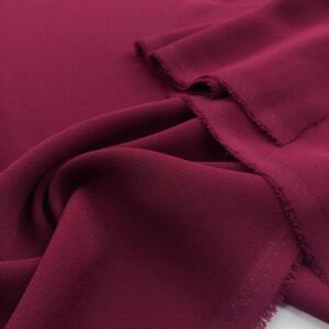 Double Krep Kumaş Bordo