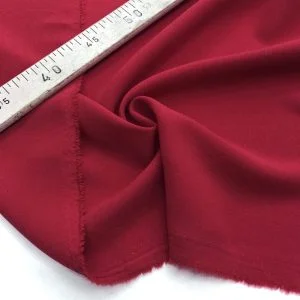 Double Krep Kumaş Kırmızı