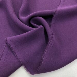 Double Krep Kumaş Menekşe Rengi