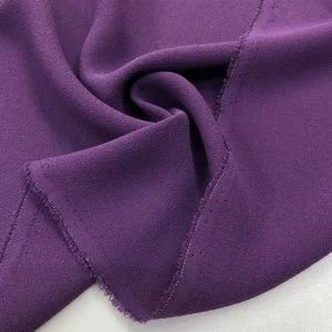 Double Krep Kumaş Menekşe Rengi