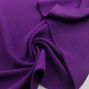 Double Krep Kumaş Mor