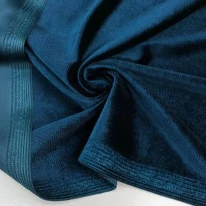 İpek Kadife Kumaş Koyu Petrol Mavisi