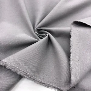 Trençkot Kalın Kanvas Kumaş Gri