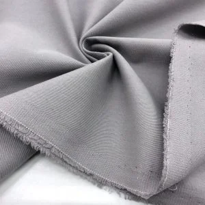 Trençkot Kalın Kanvas Kumaş Gri