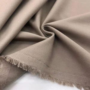 Trençkot Kalın Kanvas Kumaş Koyu Bej