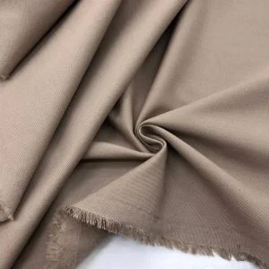 Trençkot Kalın Kanvas Kumaş Koyu Bej