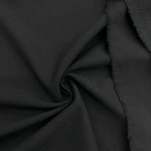 Yün Jourjet Krep Kumaş Siyah