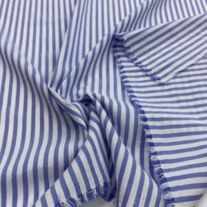 Çizgili İnce Poplin Kumaş