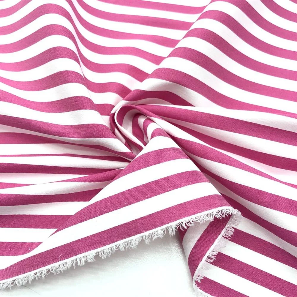 Çizgili Poplin Kumaş