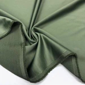 İtalyan Saten Kumaş Ceviz Yeşili
