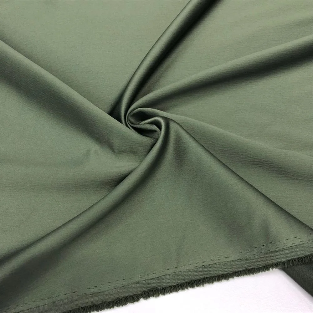 İtalyan Saten Kumaş Ceviz Yeşili