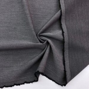 Çift Taraflı Dökümlü Gabardin Kumaş Gri-Füme