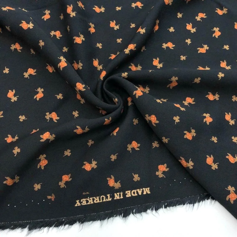 Desenli Belmando Viskon Kumaş