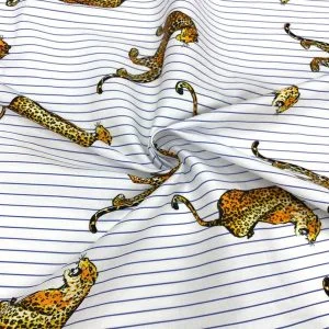 Desenli Poplin Kumaş