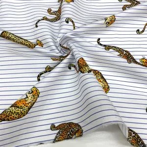 Desenli Poplin Kumaş