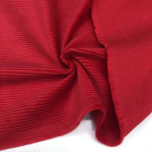 Fitilli Kadife Kumaş Kırmızı