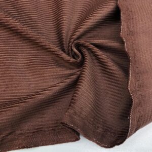 Fitilli Kadife Kumaş Kızıl Kahverengi