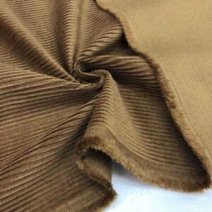 Fitilli Kadife Kumaş Koyu Camel