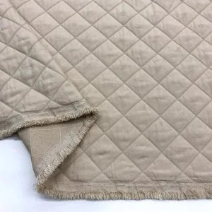 İnce Kapitone Kumaş Bej