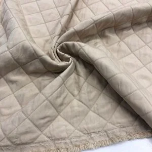 İnce Kapitone Kumaş Bej