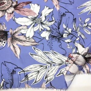 İpek Desenli Saten Kumaş