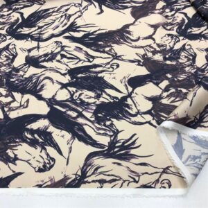 İpek Desenli Saten Kumaş