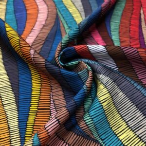 İpek Desenli Saten Kumaş