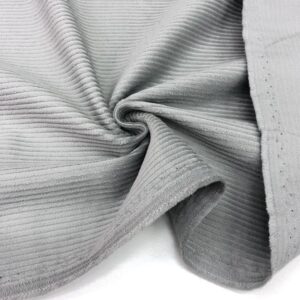 Kadife Fitilli Kumaş Gri