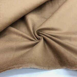 Kadife Fitilli Kumaş Koyu Bej