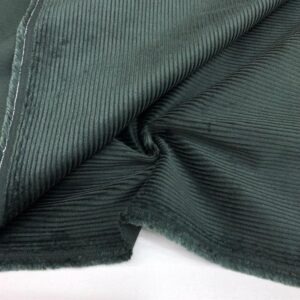 Kadife Fitilli Kumaş Koyu Yeşil