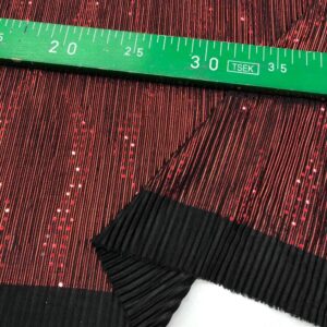 Metalik Örme Pullu Kumaş Bordo