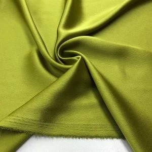 İnce İtalyan Saten Kumaş Yağ Yeşili