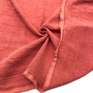 Çift Kat Müslin Kumaş Nar Çiçeği