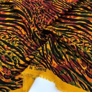 Desenli Belmando Viskon Kumaş