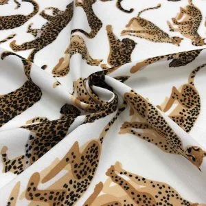 Desenli Viskon Kumaş