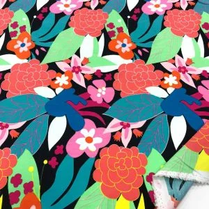 Desenli Poplin Kumaş