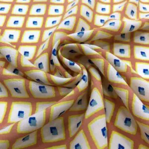 Desenli İpek Vual Kumaş Desenli İpek Vual Kumaş