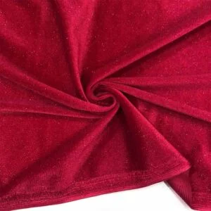 Simli İpek Kadife Kumaş