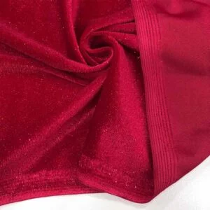 Simli İpek Kadife Kumaş