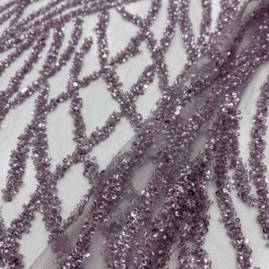 Taş İşlemeli Dantel Kumaş