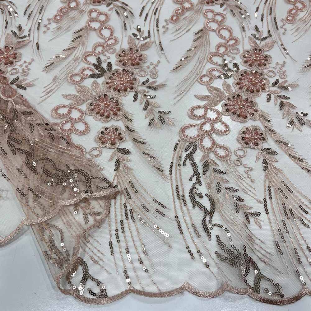 Taş İşlemeli Dantel Kumaş Taş İşlemeli Dantel Kumaş