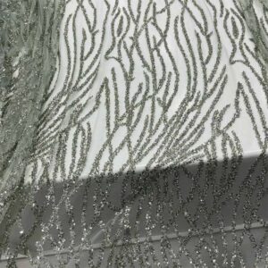 Taş İşlemeli Dantel Kumaş