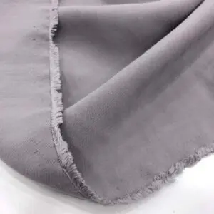 Taşlanmış Keten Kumaş Gri