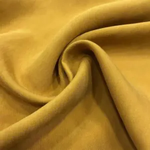 Taşlanmış Keten Kumaş Sarı
