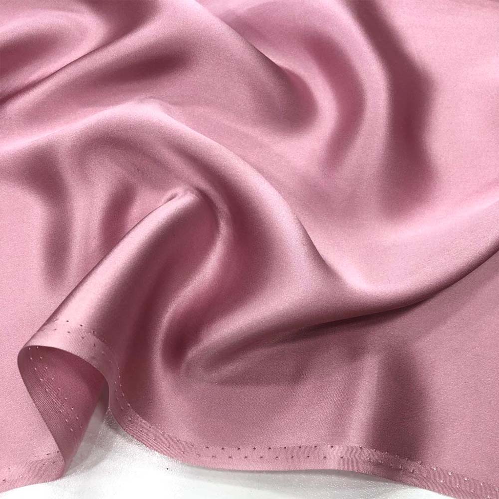 %100 İpek Saten Kumaş Pudra Pembesi %100 İpek Saten Kumaş Pudra Pembesi
