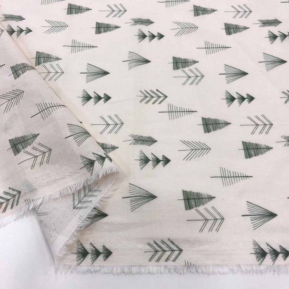 Desenli Pamuk Vual Kumaş Desenli Pamuk Vual Kumaş